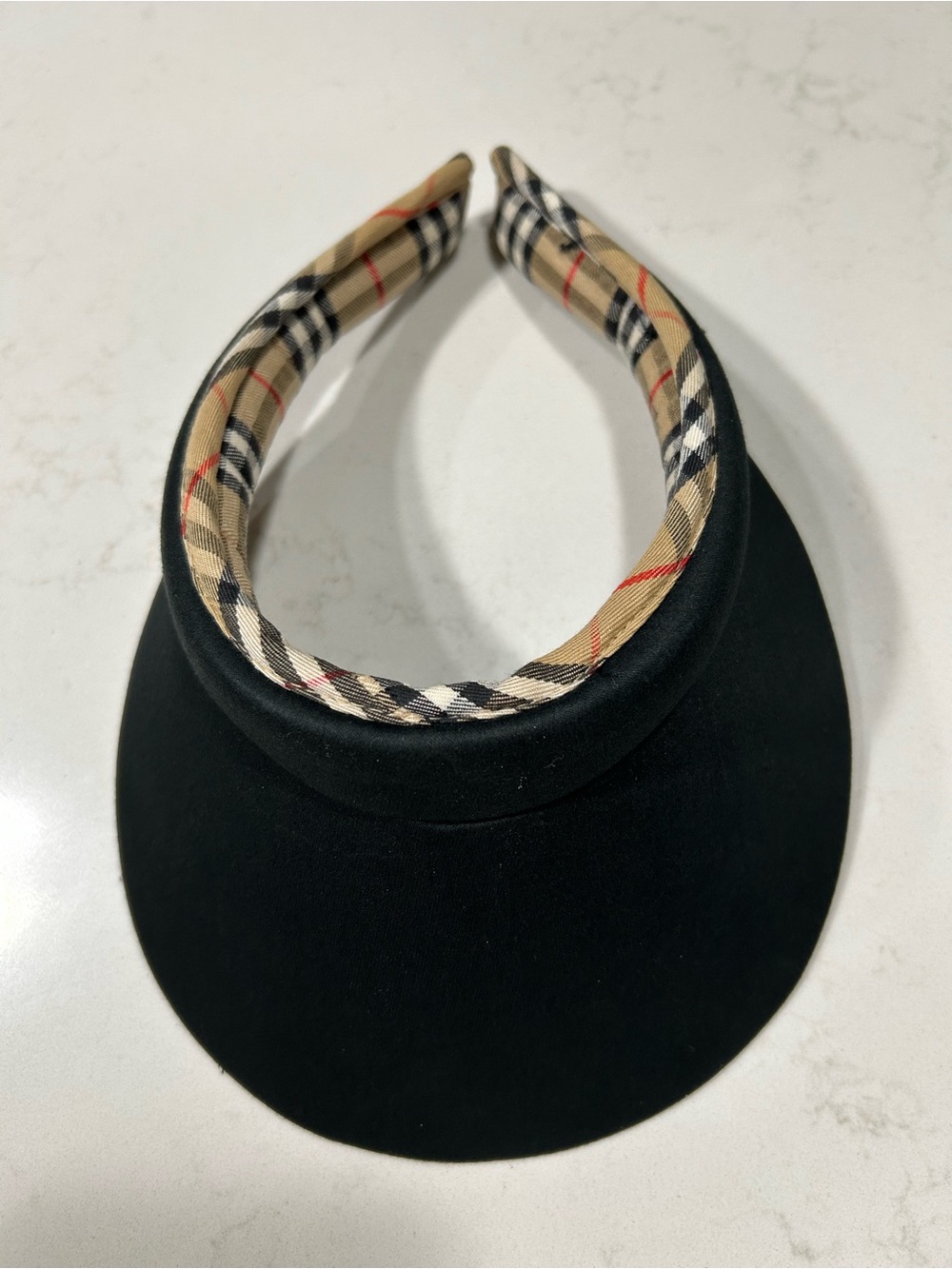 BURBERRY NOVA CHECK WITH BLACK SUN VISOR GOLF/ TENNIS. UNISEX - Picture 7 of 7